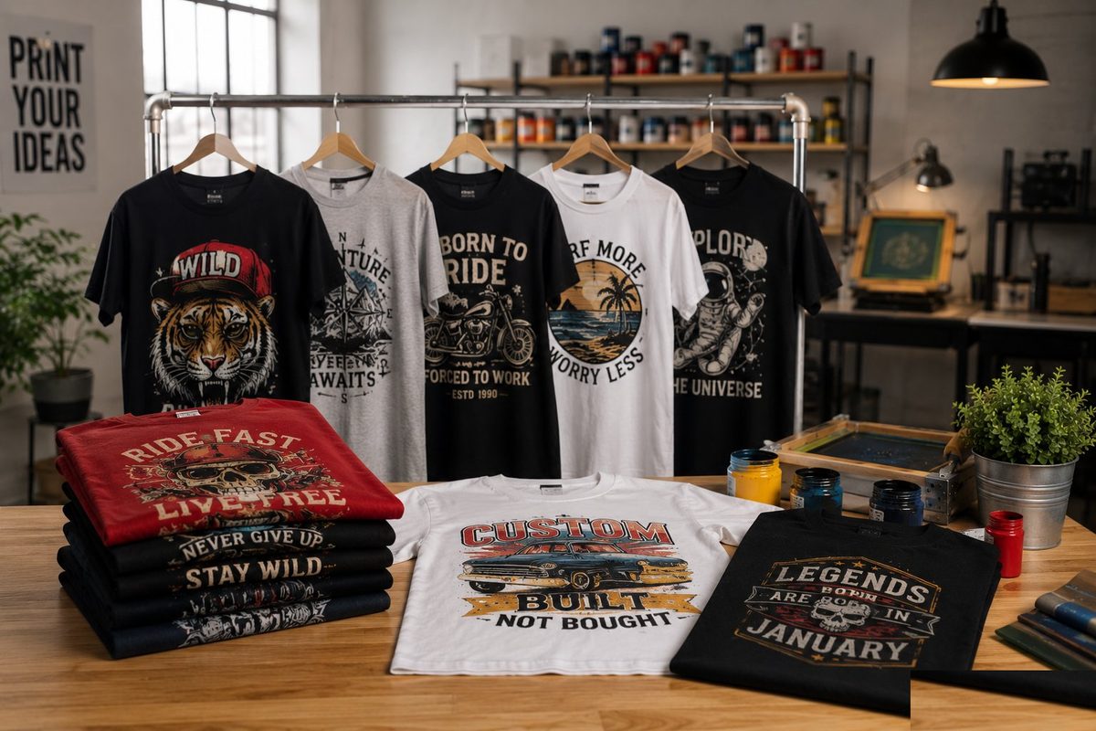 Serigrafía: poleras estampadas con diseños personalizados